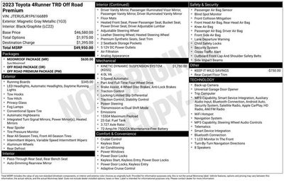 2023 Toyota 4Runner TRD Off Road Premium 4WD