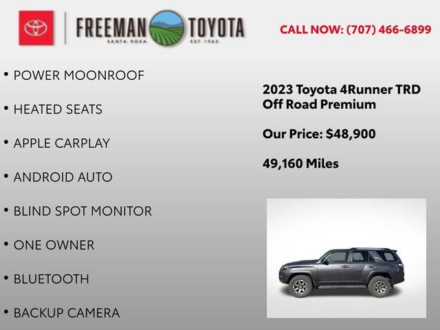 2023 Toyota 4Runner TRD Off Road Premium 4WD