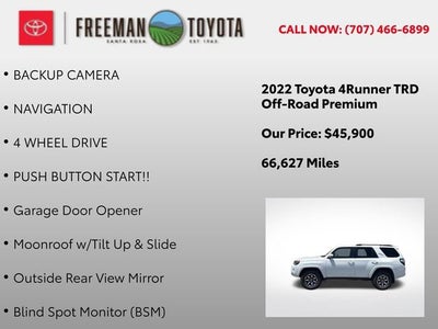 2022 Toyota 4Runner TRD Off Road Premium 4WD