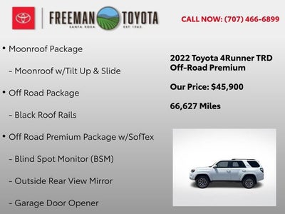2022 Toyota 4Runner TRD Off Road Premium 4WD