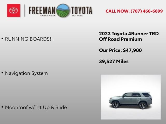 2023 Toyota 4Runner TRD Off Road Premium 4WD