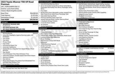 2023 Toyota 4Runner TRD Off Road Premium 4WD