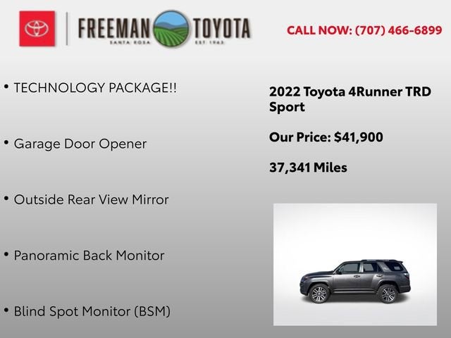 2022 Toyota 4Runner TRD Sport 4WD