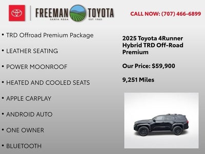 2025 Toyota 4Runner Hybrid TRD Off Road 4WD