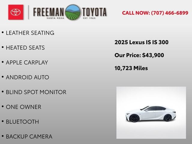 2025 Lexus IS IS 300 RWD