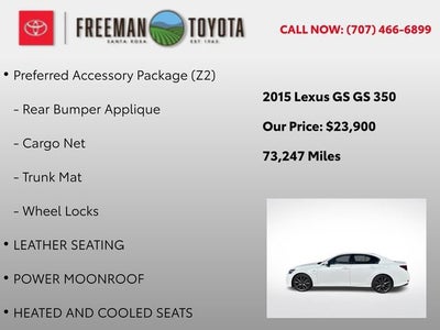 2015 Lexus GS 350 4dr Sdn RWD