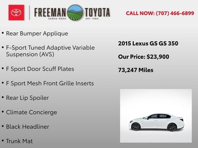 2015 Lexus GS 350 4dr Sdn RWD