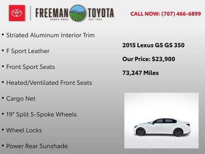 2015 Lexus GS 350 4dr Sdn RWD