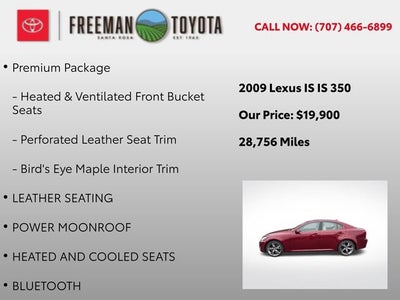 2009 Lexus IS 350 4dr Sport Sdn Auto