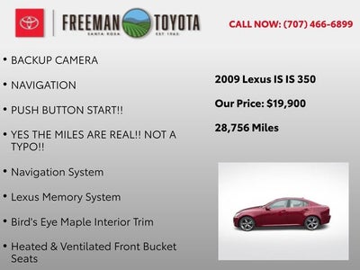 2009 Lexus IS 350 4dr Sport Sdn Auto