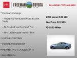 2009 Lexus IS 250 4dr Sport Sdn Auto RWD