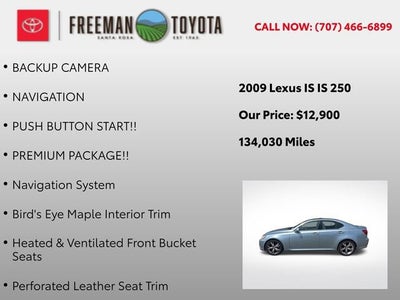 2009 Lexus IS 250 4dr Sport Sdn Auto RWD