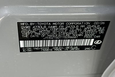 2026 Lexus IS IS 350 F SPORT RWD