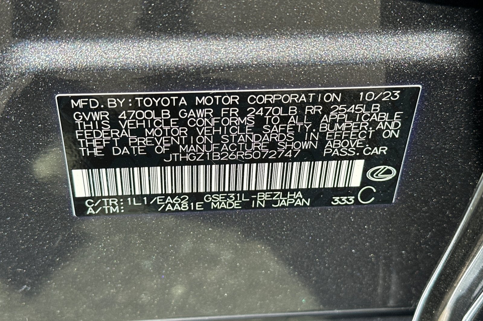 2024 Lexus IS IS 350 F SPORT RWD