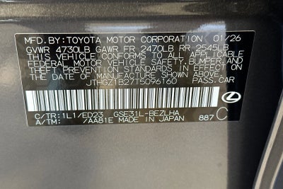 2026 Lexus IS IS 350 F SPORT RWD