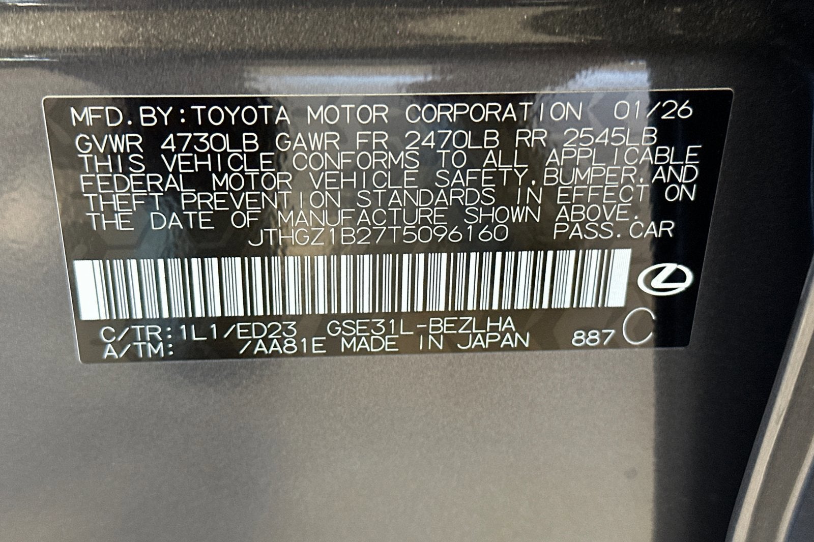 2026 Lexus IS IS 350 F SPORT RWD