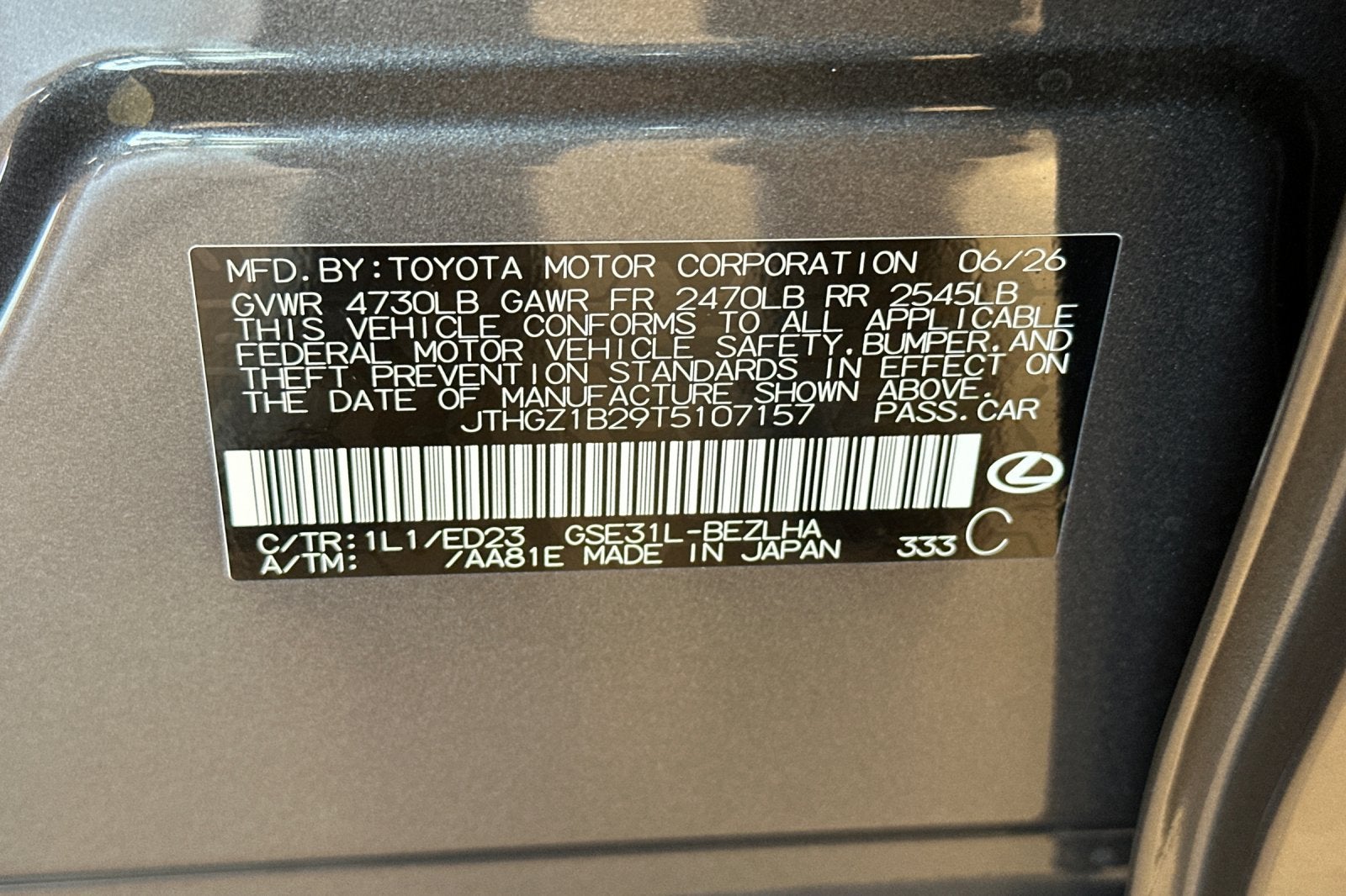 2026 Lexus IS IS 350 F SPORT RWD
