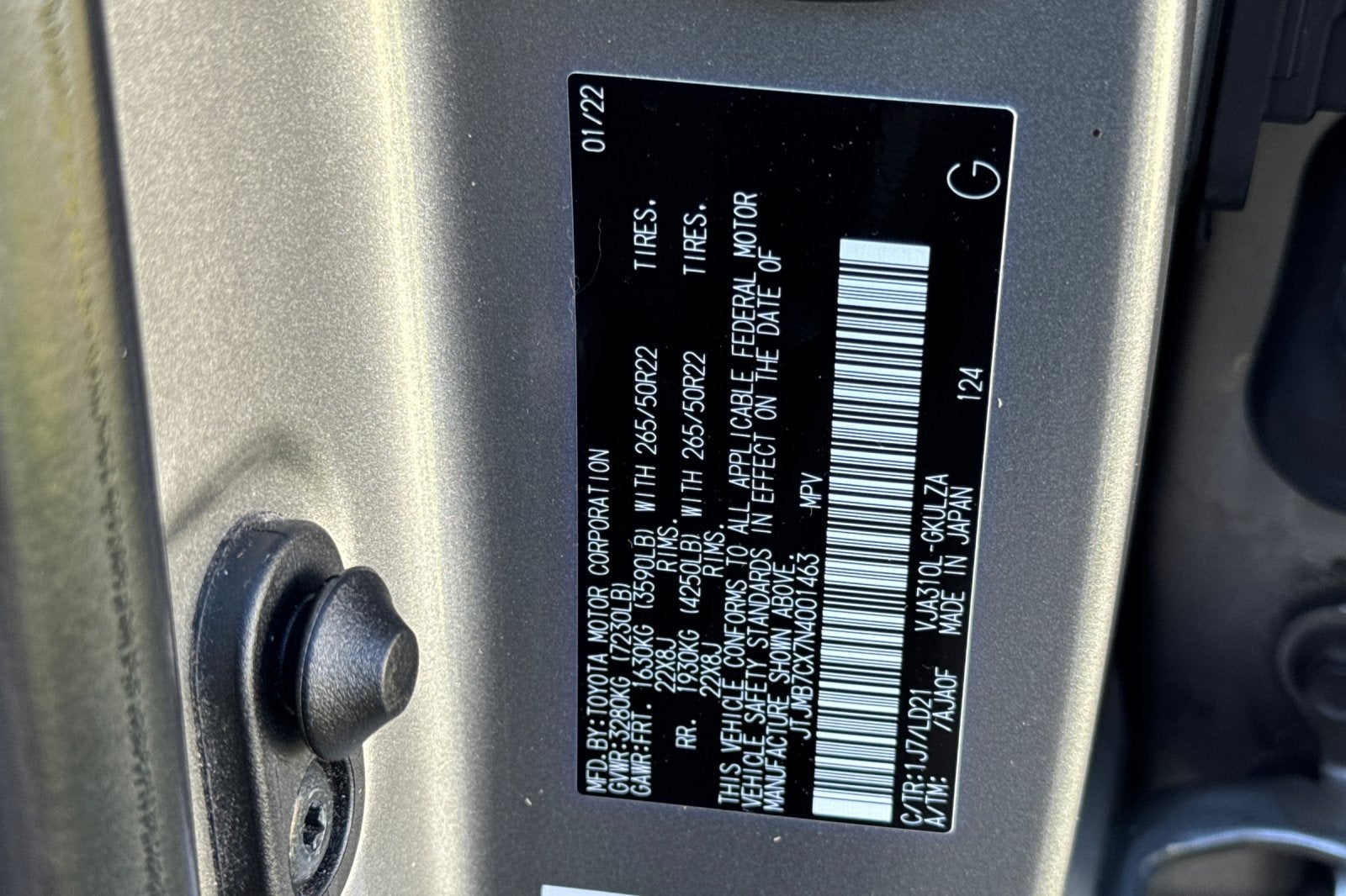 2022 Lexus LX LX 600 F SPORT 4WD