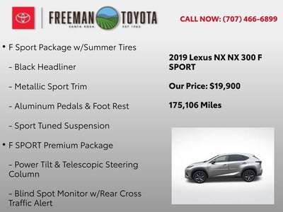 2019 Lexus NX NX 300 FWD