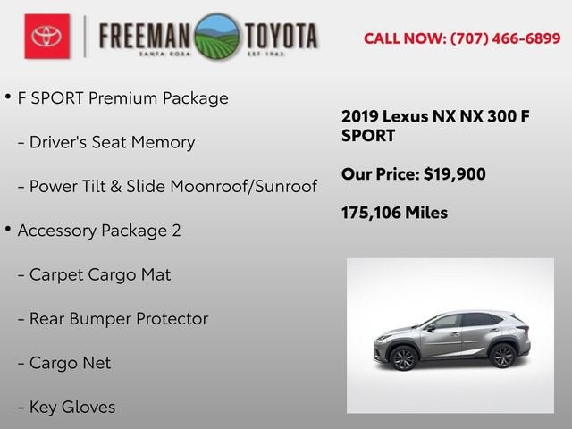 2019 Lexus NX NX 300 FWD