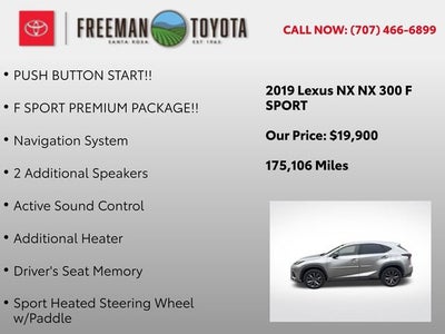 2019 Lexus NX NX 300 FWD