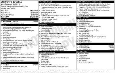 2023 Toyota bZ4X XLE FWD