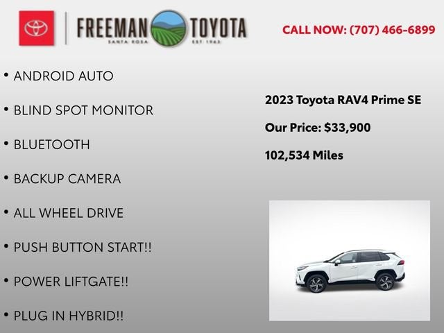 2023 Toyota RAV4 Prime SE