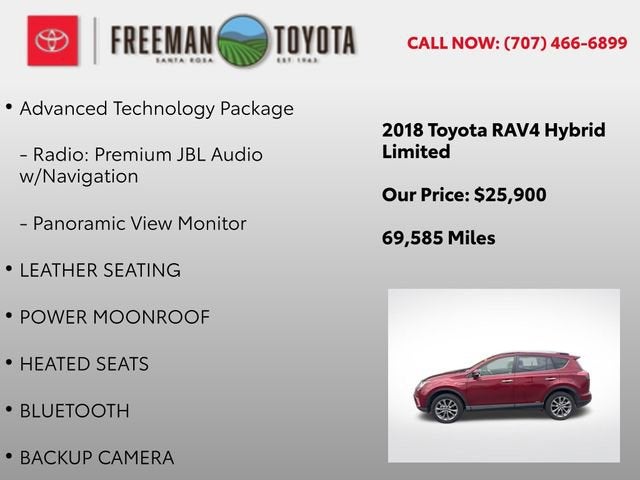 2018 Toyota RAV4 Hybrid Limited AWD