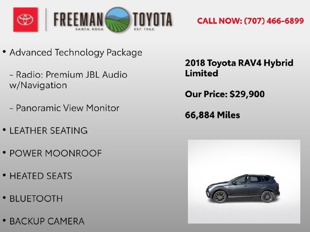 2018 Toyota RAV4 Hybrid Limited AWD