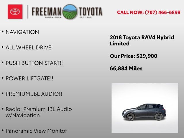 2018 Toyota RAV4 Hybrid Limited AWD