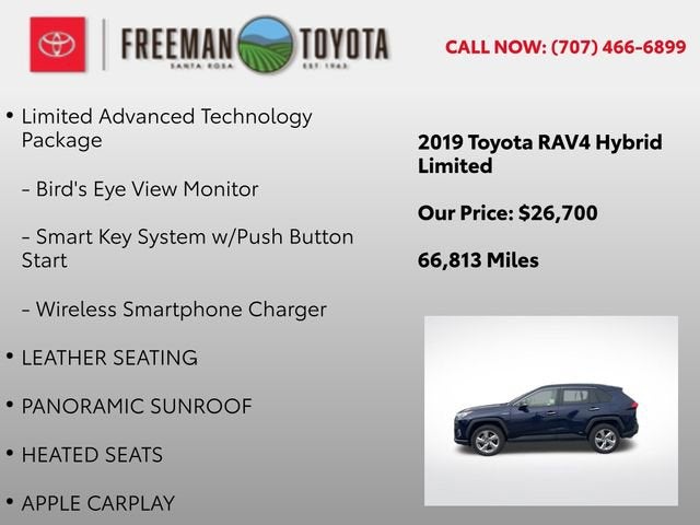 2019 Toyota RAV4 Hybrid Limited AWD