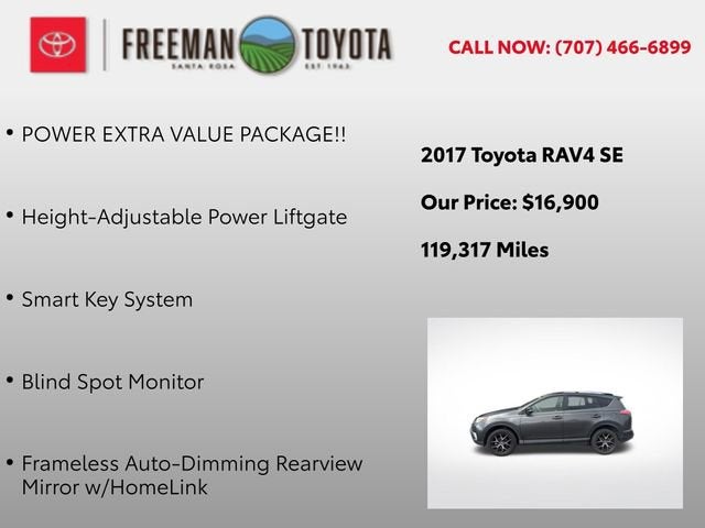 2017 Toyota RAV4 SE FWD