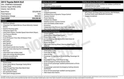 2013 Toyota RAV4 AWD 4dr XLE