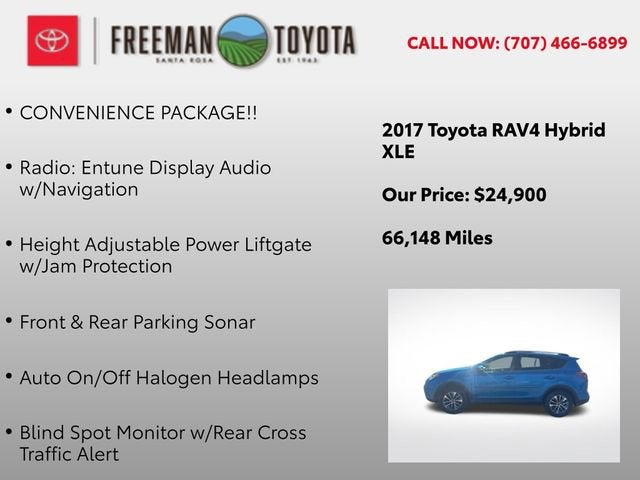 2017 Toyota RAV4 Hybrid XLE AWD