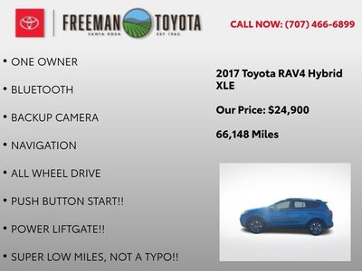 2017 Toyota RAV4 Hybrid XLE AWD