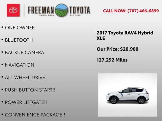 2017 Toyota RAV4 Hybrid XLE AWD