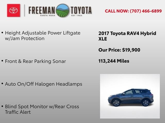 2017 Toyota RAV4 Hybrid XLE AWD