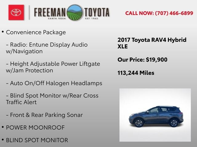 2017 Toyota RAV4 Hybrid XLE AWD