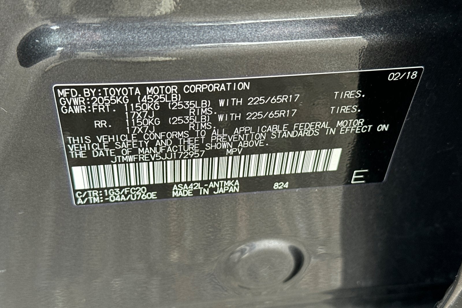 2018 Toyota RAV4 XLE FWD