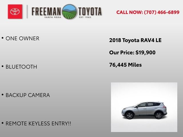 2018 Toyota RAV4 LE FWD