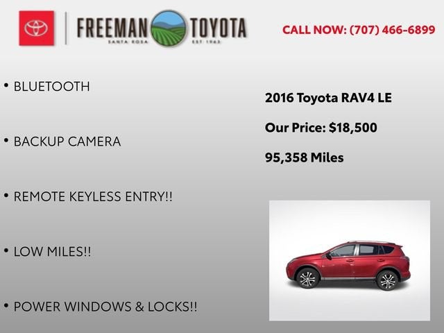 2016 Toyota RAV4 FWD 4dr LE