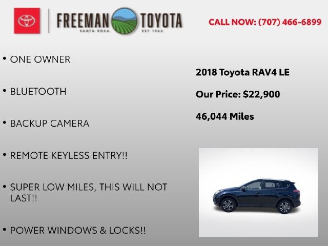 2018 Toyota RAV4 LE FWD