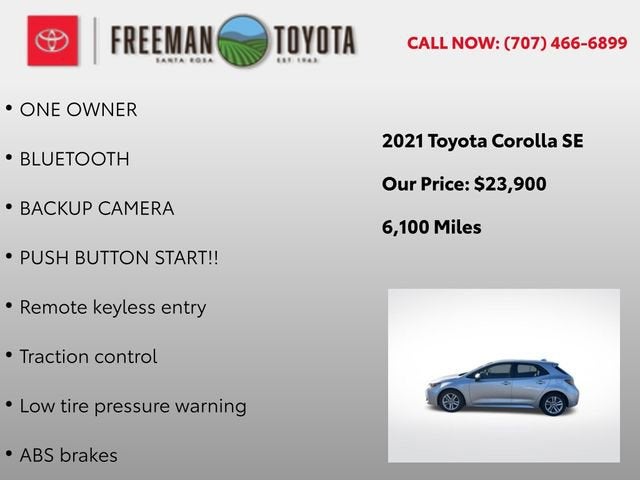 2021 Toyota Corolla Hatchback XSE CVT