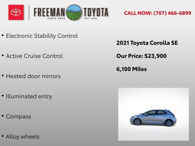 2021 Toyota Corolla Hatchback XSE CVT