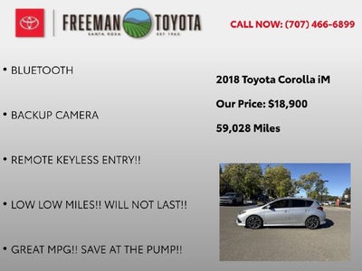 2018 Toyota Corolla iM CVT