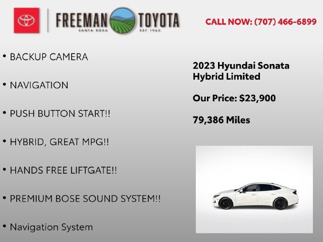 2023 Hyundai Sonata Hybrid Limited 2.0L