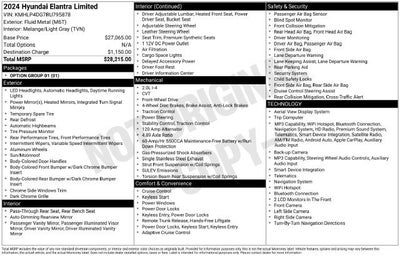 2024 Hyundai Elantra Limited IVT