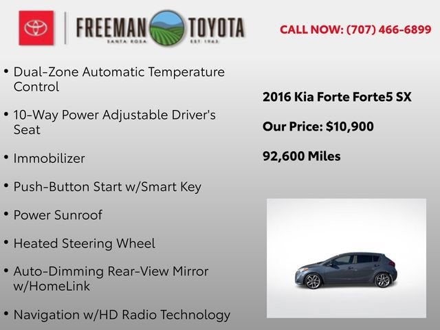 2016 Kia Forte 5-Door 5dr HB Man SX