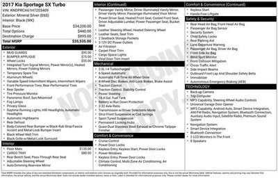 2017 Kia Sportage SX Turbo AWD