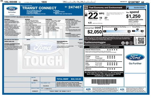 2016 Ford Transit Connect Wagon 4dr Wgn LWB Titanium w/Rear Liftgate
